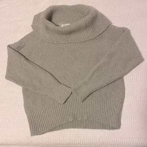 Gray cowl neck sweater